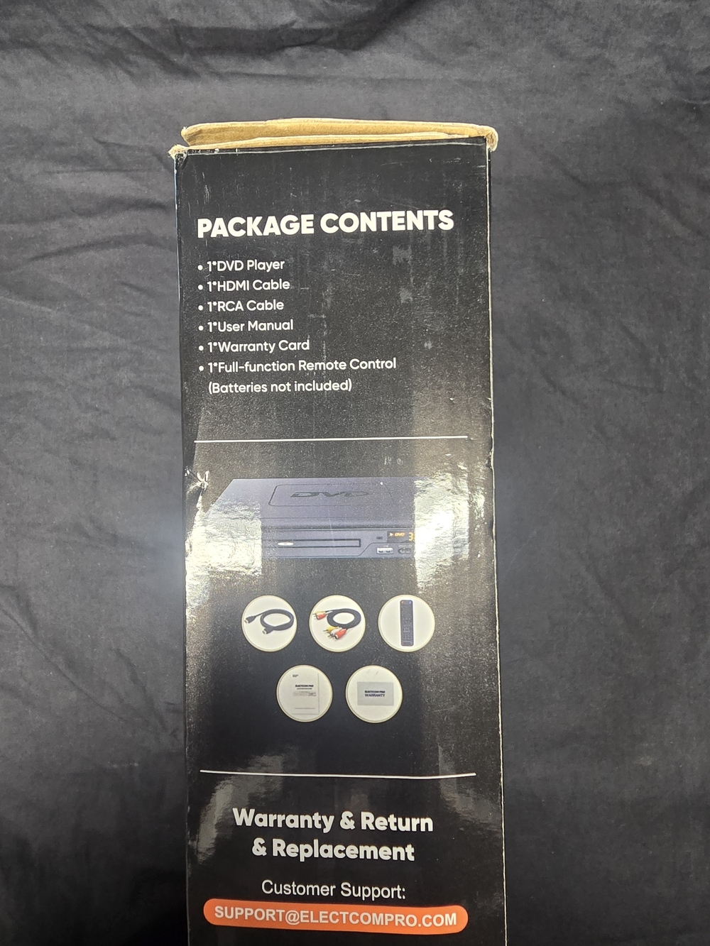 Electcom Pro Portable DVD Player - Black - Picture 2 of 5